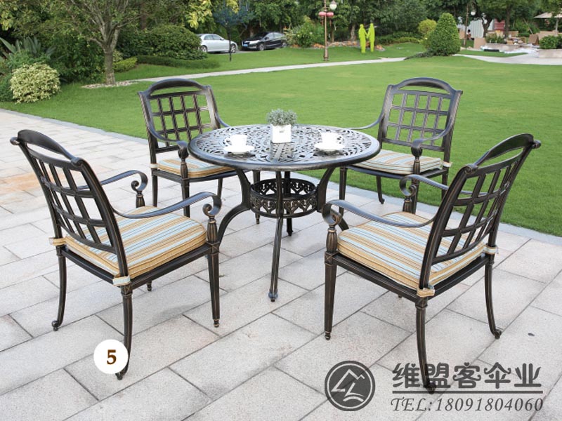 铸铝家具  户外桌椅 2